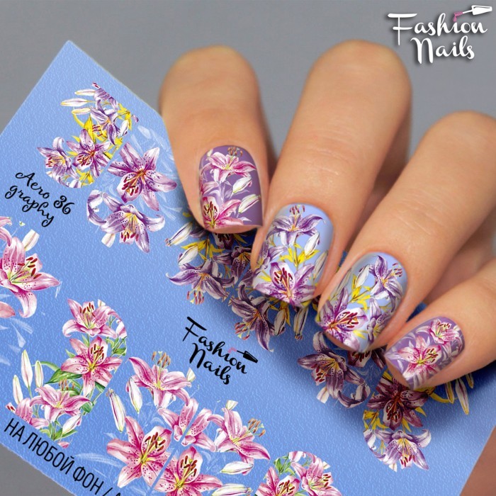 Fashion Nails, слайдер-дизайн "AEROgraphy" №36 Fashion Nails, слайдер-дизайн "AEROgraphy" №36