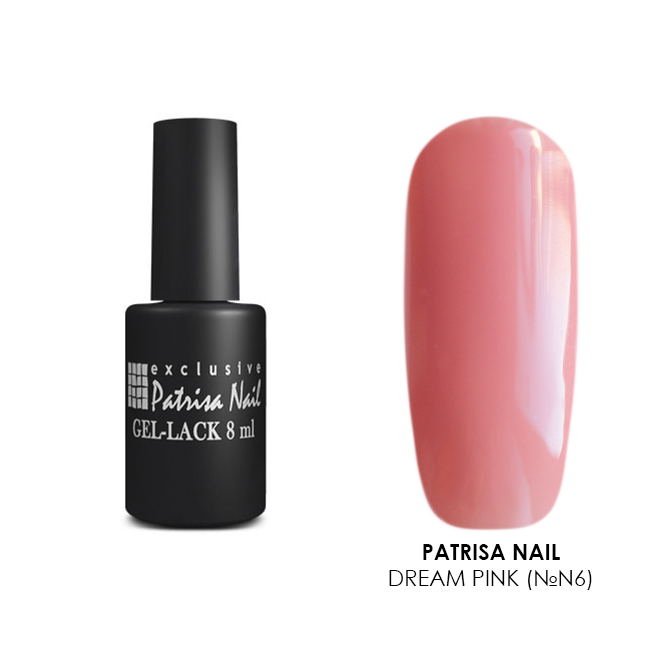 Patrisa nail, гель-лак каучуковый камуфлирующий Dream Pink (№N6), 8 мл