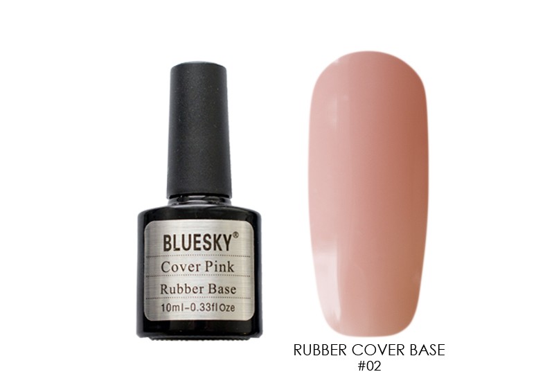 Bluesky, Rubber base cover pink - камуфлирующая каучуковая основа, база (№02), 10 мл
