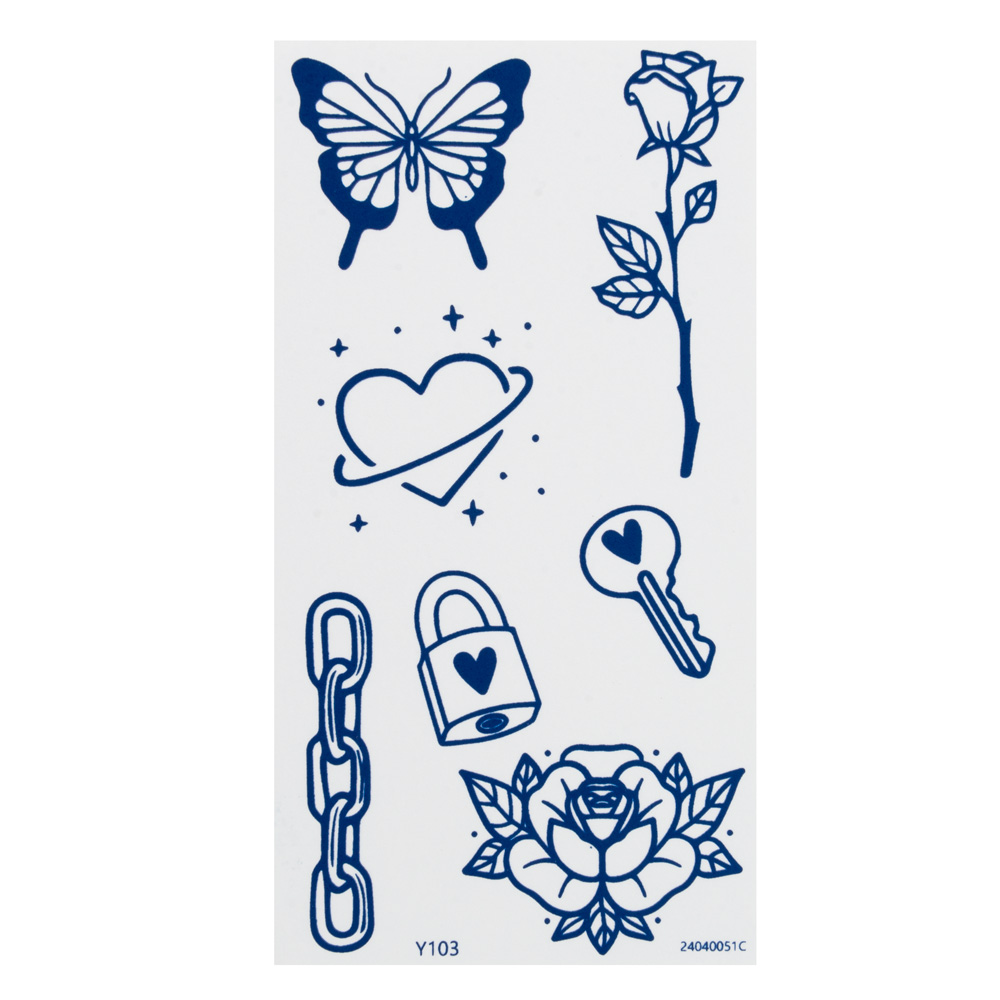 Irisk, INK TATOO - тату реалистичная долговременная для тела (020 Y103)