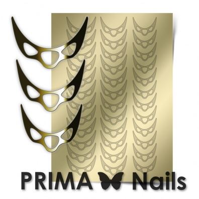 PrimaNails, Метализированные наклейки (CL-007, золото)