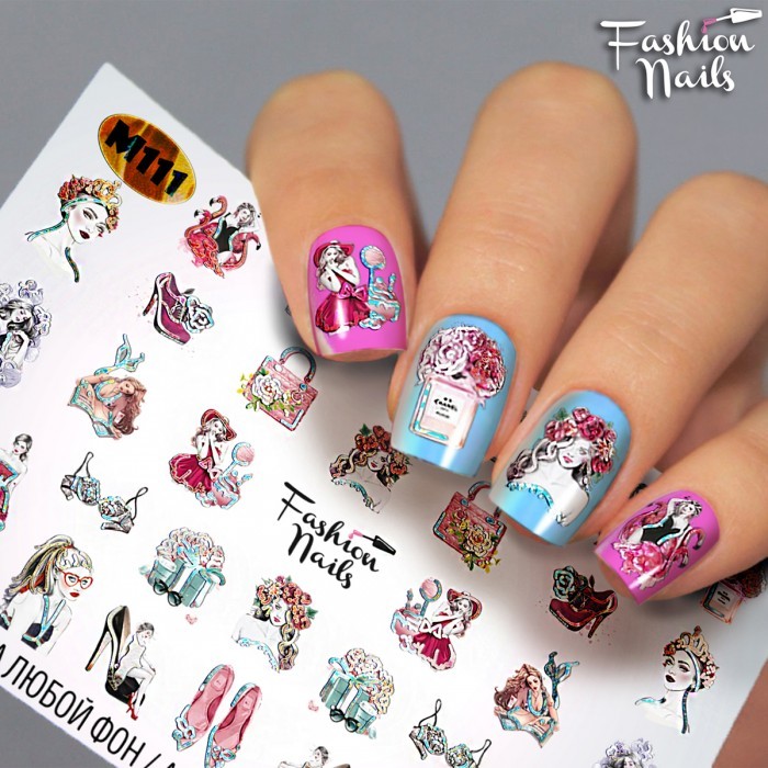 Fashion Nails, слайдер-дизайн "Metallic" №111