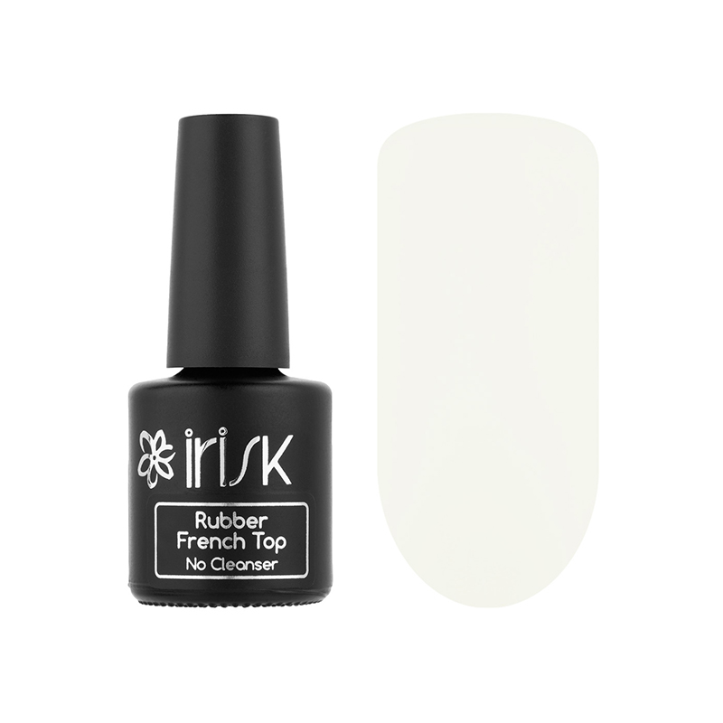 Irisk, Rubber French Top No Cleanser - финиш каучуковый цветной без л/с (№003 Milky Matt), 10мл