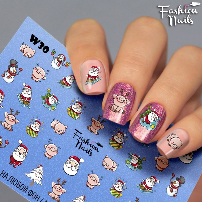 Fashion Nails, слайдер-дизайн "White" №30 Fashion Nails, слайдер-дизайн "White" №30