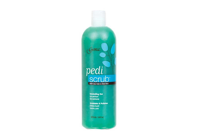 Gena, Pedi scrub gel - скраб для педикюра с экстрактами морских водорослей, 473 мл