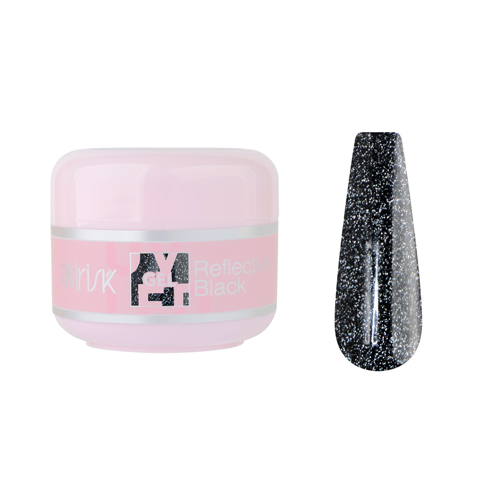 Irisk, ABC Limited collection - гель светоотражающий №29 (Reflective Black), 15 мл