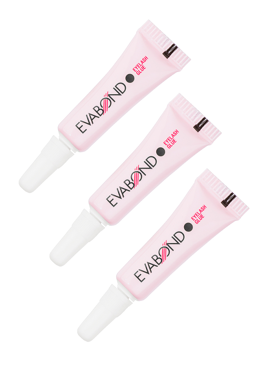 Evabond, набор №14 клей для пучков на латексной основе (черный), 3 х 1,5 гр Evabond, набор №14 клей для пучков на латексной основе (черный), 3 х 1,5 гр