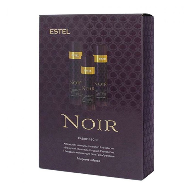 Estel, Otium Noir - набор Равновесие (шампунь, гель для душа, молочко)