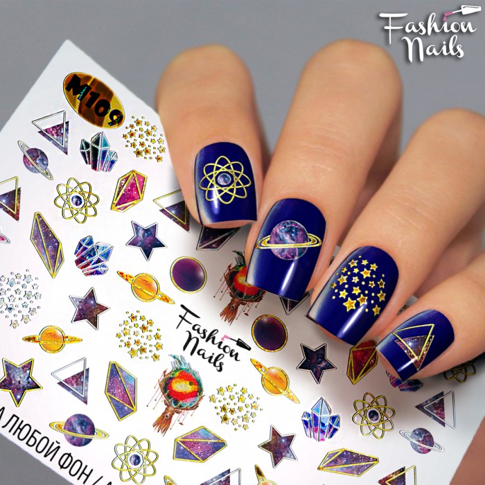 Fashion Nails, слайдер-дизайн "Metallic" №109 Fashion Nails, слайдер-дизайн "Metallic" №109