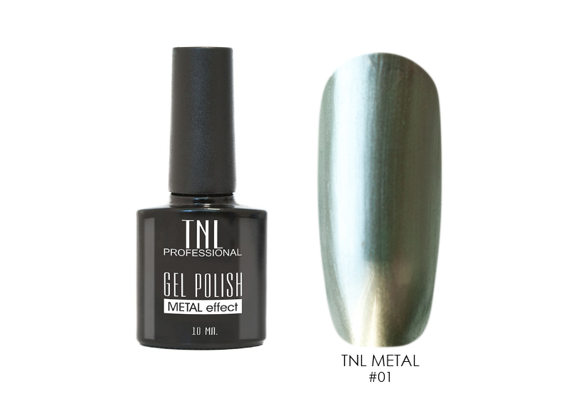 TNL, гель-лак "Metal" (№01), 10 мл