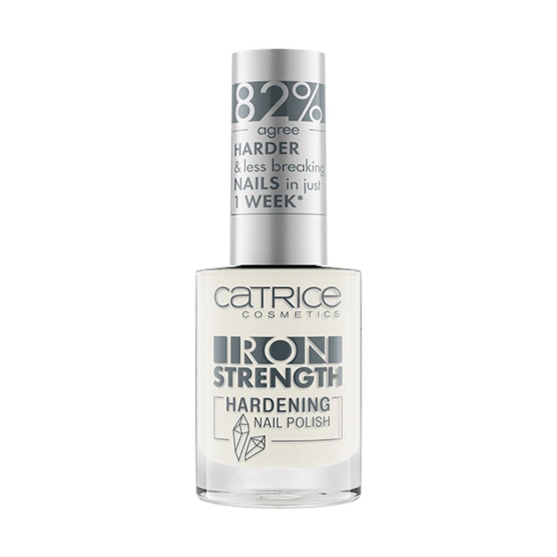 Catrice, Iron Strength Hardening Nail Polish - лак для ногтей (01 Crystal White белый), 10 мл