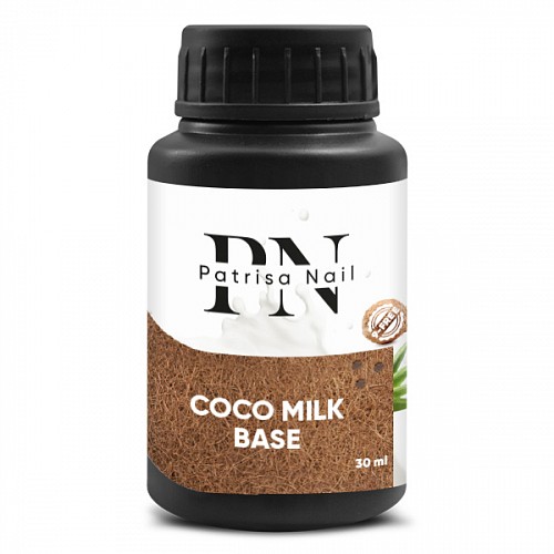 Patrisa nail, Coco milk base - каучуковая база (белая полупрозрачная), 30 мл