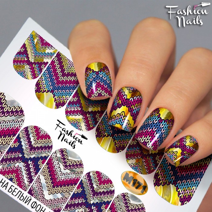 Fashion Nails, слайдер-дизайн "Metallic" №171