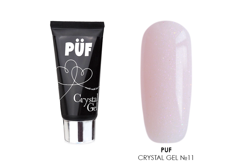PUF, Crystal Gel - полигель с шиммером (№11), 30 гр