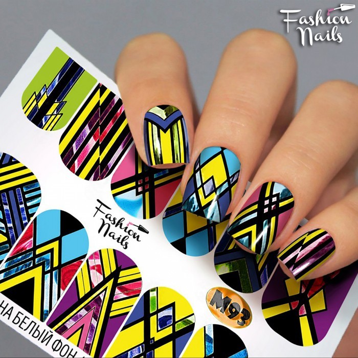Fashion Nails, слайдер-дизайн "Metallic" №93