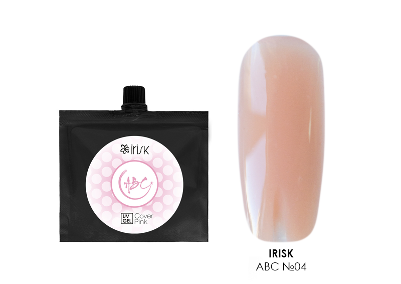 Irisk, ABC - гель в в дой-паке с дозатором №04 (Cover Pink), 100мл