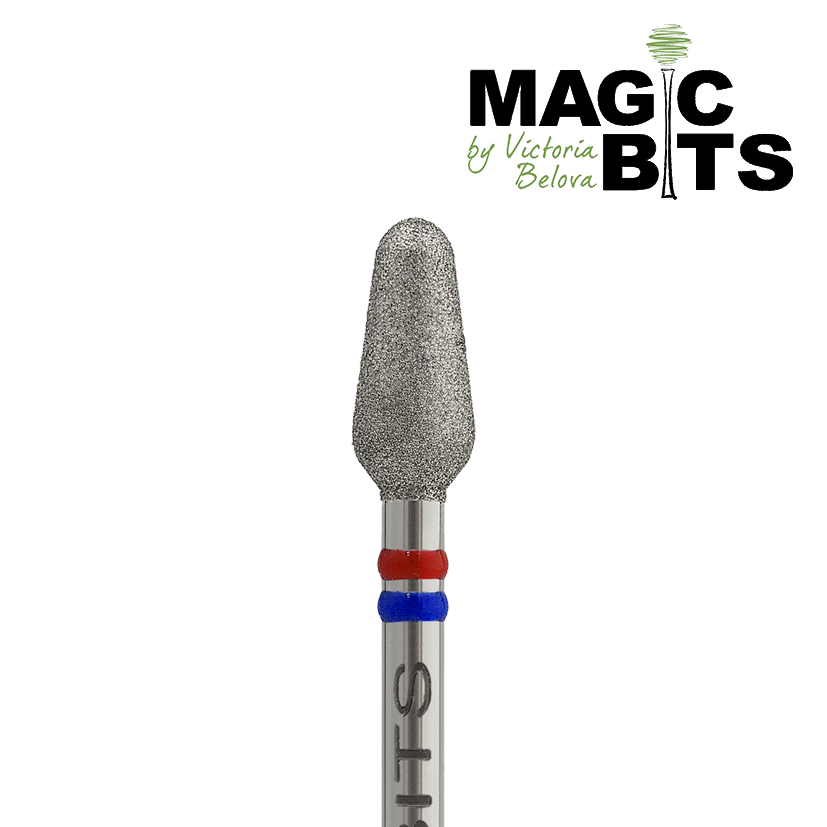 Magic Bits, алмазная фреза бутон (4.0 мм, средне-мягкая) Magic Bits, алмазная фреза бутон (4.0 мм, средне-мягкая)