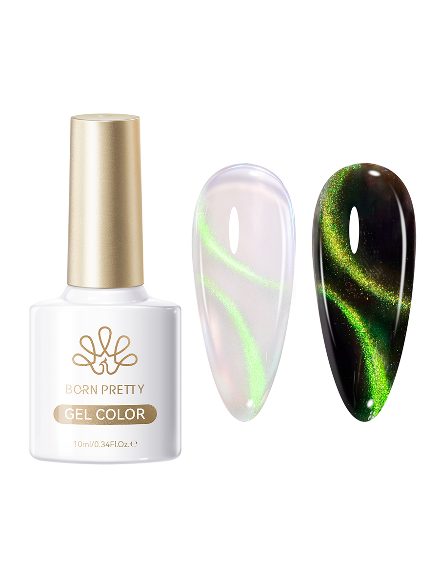 Born Pretty, White Light Cat Magnetic Gel - магнитный гель-лак "кошачий глаз" MY384, 10 мл