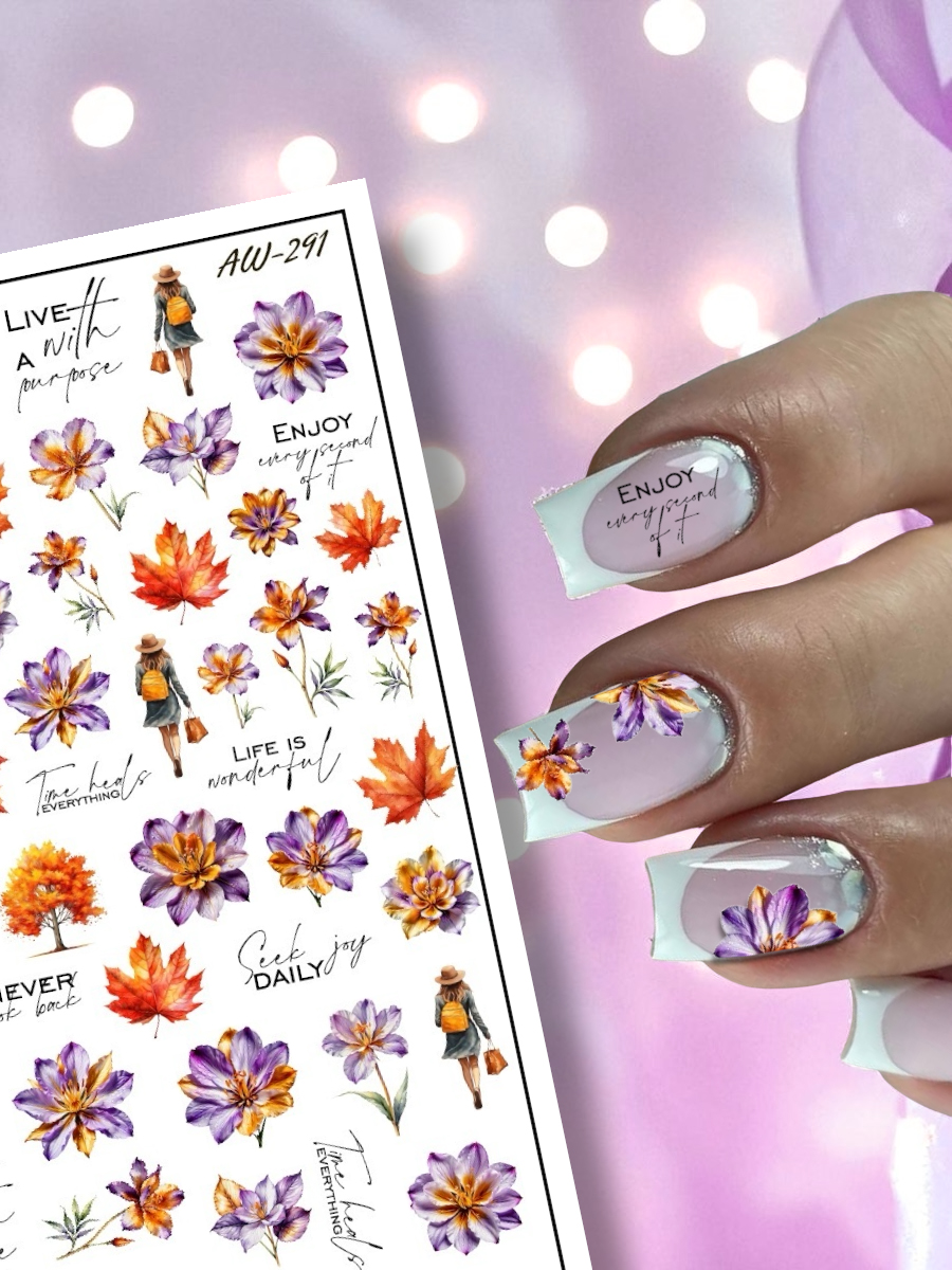 Дизайн ногтей. Товар: Anna Tkacheva, слайдер-дизайн AW-291