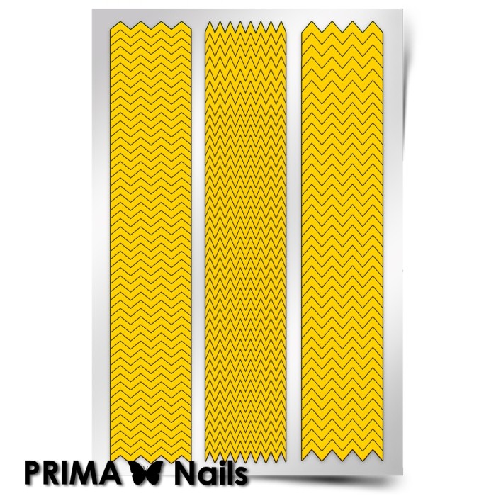PrimaNails, Трафарет для дизайна ногтей (Зигзаги)