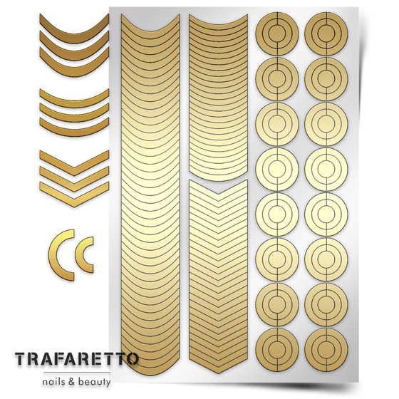 Trafaretto (Prima nails), Трафарет для дизайна ногтей (Френч и лунки. Классика)