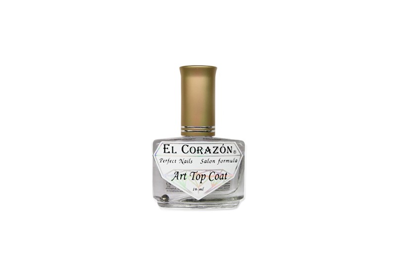 EL Corazon Art top coat - декоративный топ (Голубая лагуна №421/21), 16 мл