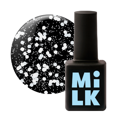 Milk, Soda Art Effect - декоративный топ с глиттером (White), 9 мл Milk, Soda Art Effect - декоративный топ с глиттером (White), 9 мл