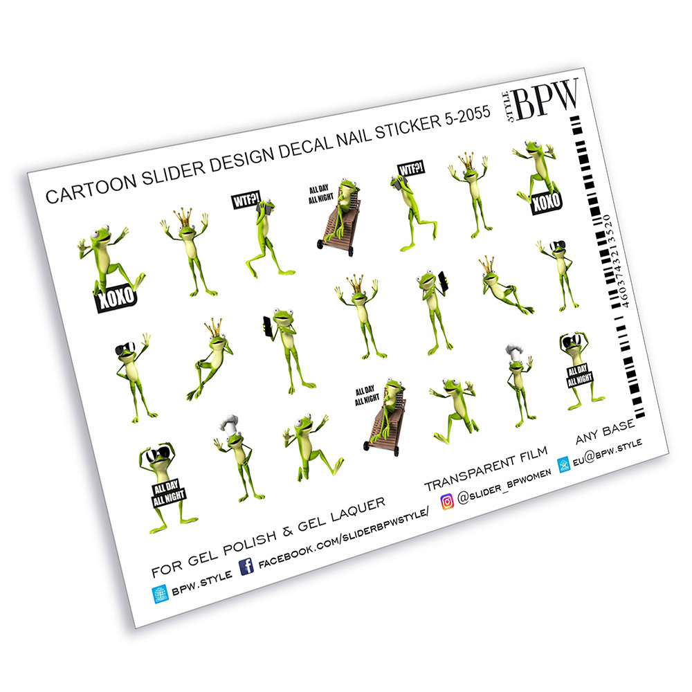 BPW.Style, слайдер-дизайн (Лягушка, sd5-2055) BPW.Style, слайдер-дизайн (Лягушка, sd5-2055)