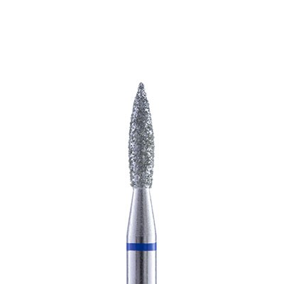 Кристалл, фреза алмазная пламя ВладМиВа (синяя d 0.21)