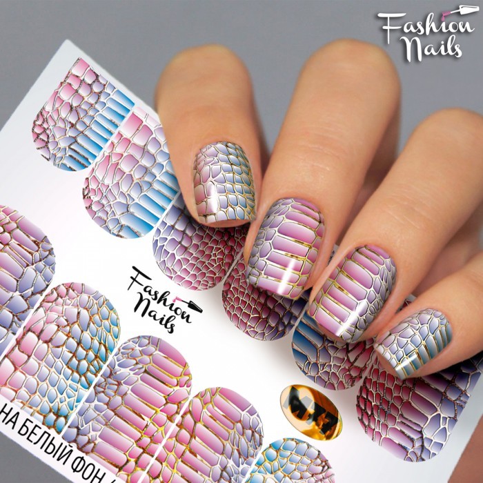 Fashion Nails, слайдер-дизайн "Metallic" №77