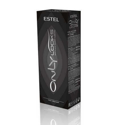 Estel, Only Looks - краска для бровей и ресниц, комплект (601 черная)