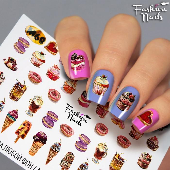 Fashion Nails, слайдер-дизайн "Metallic" №68 Fashion Nails, слайдер-дизайн "Metallic" №68
