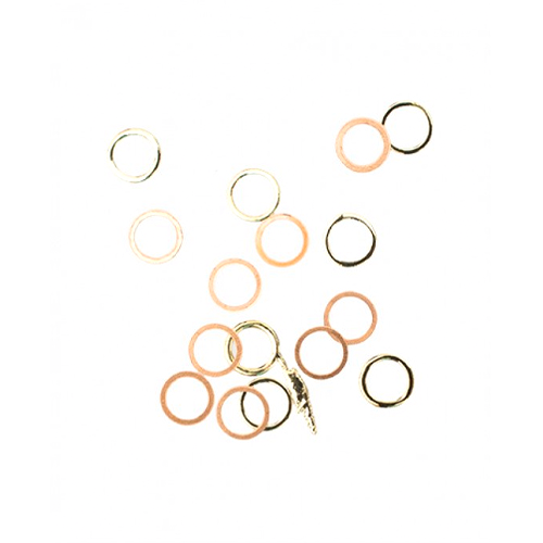 Artex, декор металлический большой круг (золото Ø 4 мм), 0.2 гр