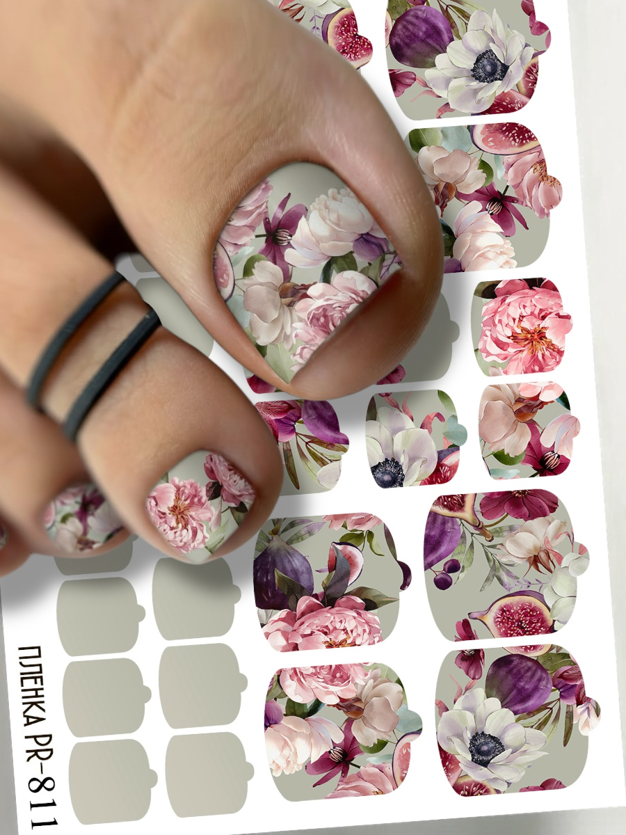 Anna Tkacheva, наклейки пленки для педикюра PR-811