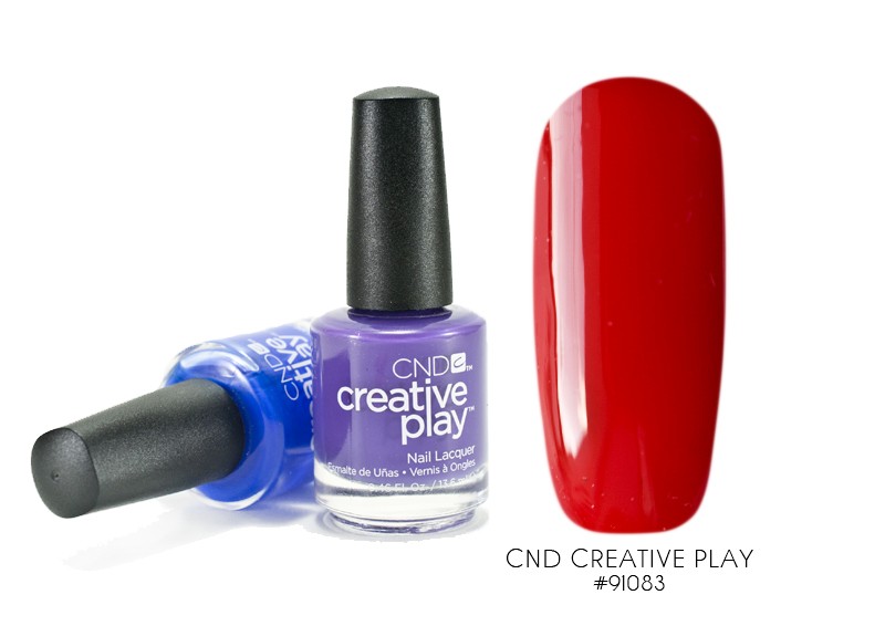 CND Creative Play № 412 (Red-Y To Roll) - лак для ногтей, 13,6 мл