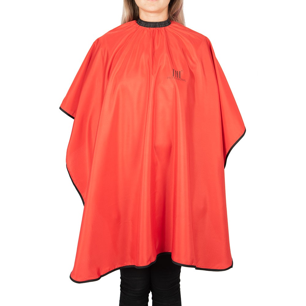 Tnl, пеньюар парикмахера "Классика" красный, S (J-30)