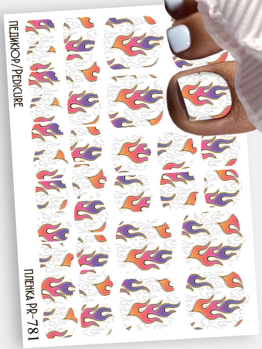 Anna Tkacheva, наклейки пленки для педикюра PR-781