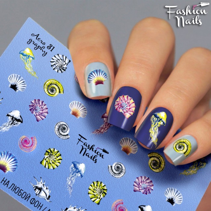 Fashion Nails, слайдер-дизайн "AEROgraphy" №31