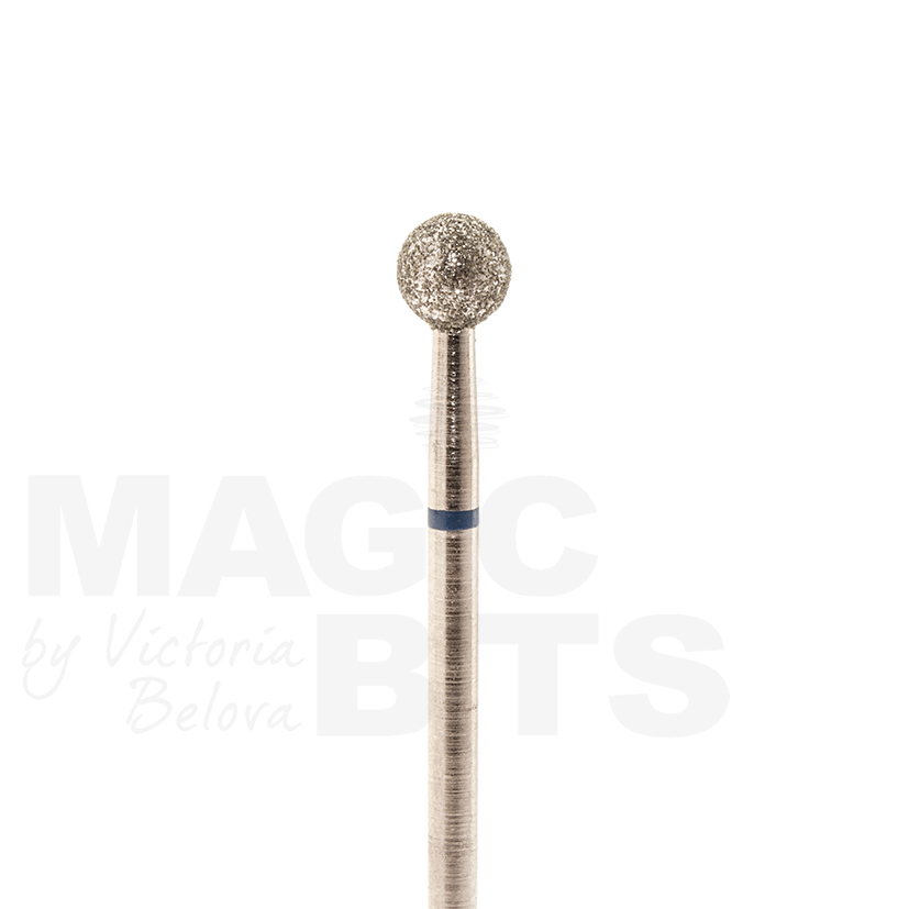Magic Bits, алмазная фреза шар (5 мм, средняя)