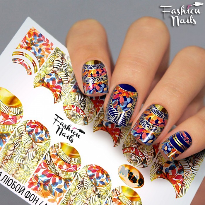 Fashion Nails, слайдер-дизайн "Metallic" №149