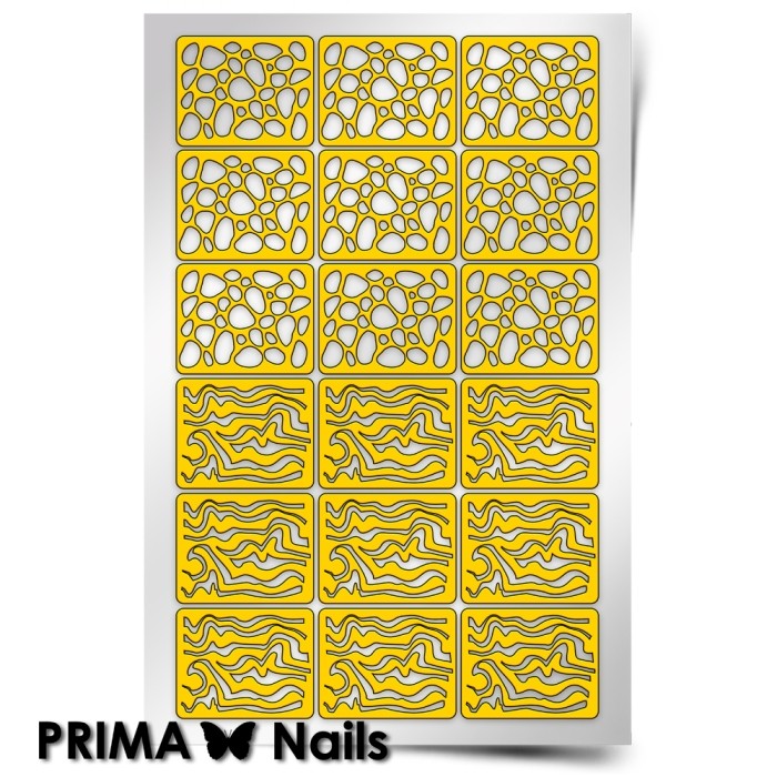 PrimaNails, Трафарет для дизайна ногтей (Камни)