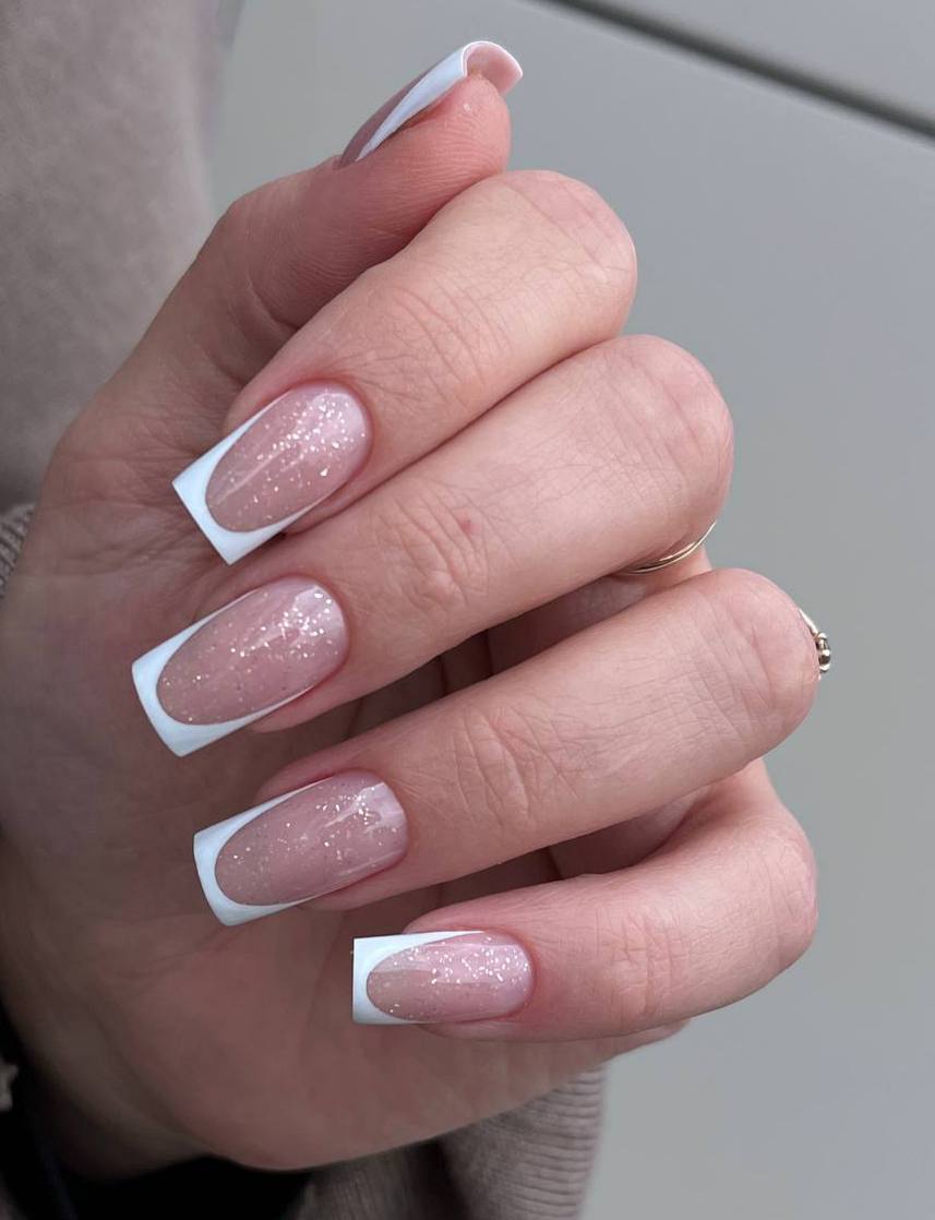 Дизайн ногтей. Товар: TNL, Pastel - жесткий гель для наращивания с шиммером №10 (розовый ангел), 30 мл