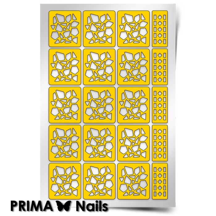 PrimaNails, Трафарет для дизайна ногтей (Мозаика)