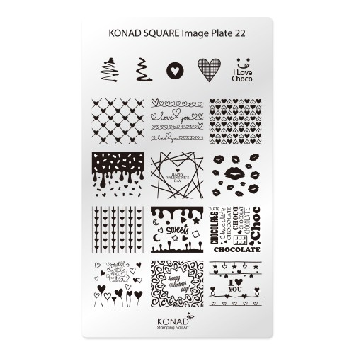 Konad, square image plate 22