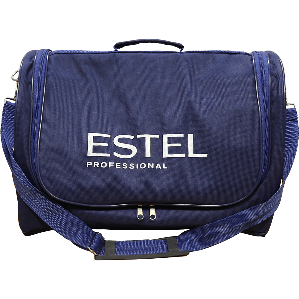 Estel, сумка-саквояж парикмахера с логотипом "Овал" (синяя)