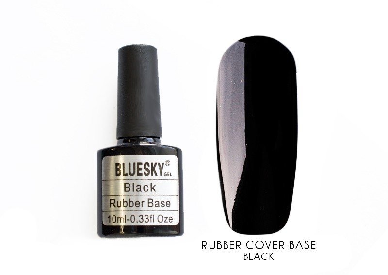 Bluesky, Rubber base cover black- камуфлирующая каучуковая основа, база (черная), 10 мл
