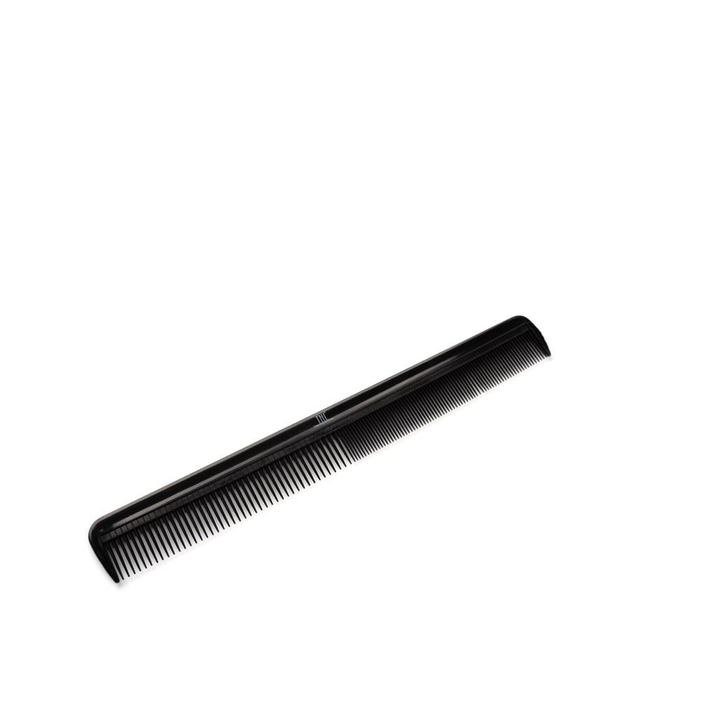 Tnl, расчёска для стрижек комбинированная узкая (215 мм, черная)