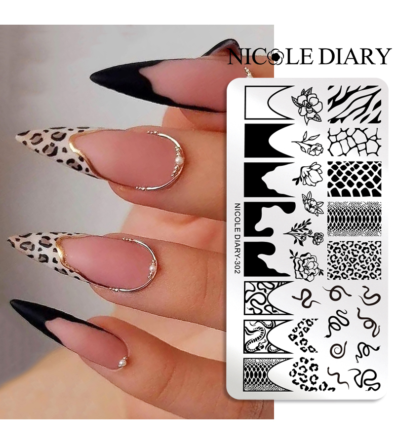 Дизайн ногтей. Товар: Пластина для стемпинга 12*6 см (ND-302)