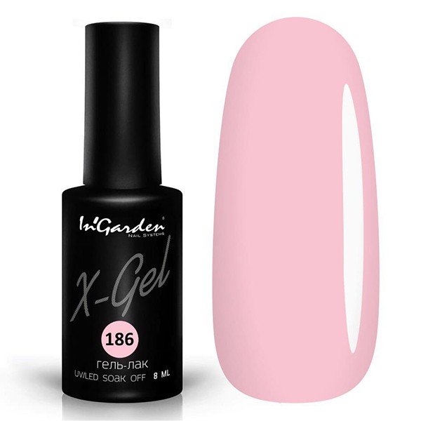 Ingarden, гель-лак X-Gel (№186), 8 мл Ingarden, гель-лак X-Gel (№186), 8 мл