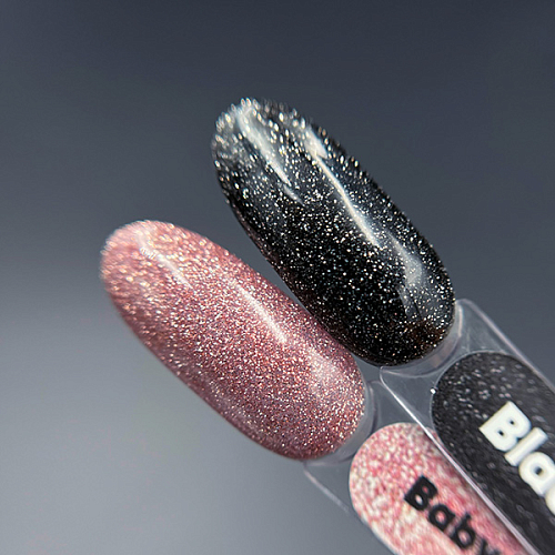 Patrisa nail, светоотражающий гель-лак Black Flash (чёрный), 3.5 мл